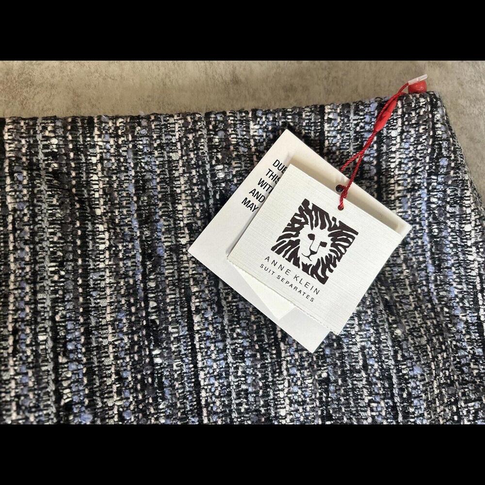NWT Women's ANNE KLEIN Tweed Textured Suit Separate Pencil Skirt SZ 14 $99 MSRP